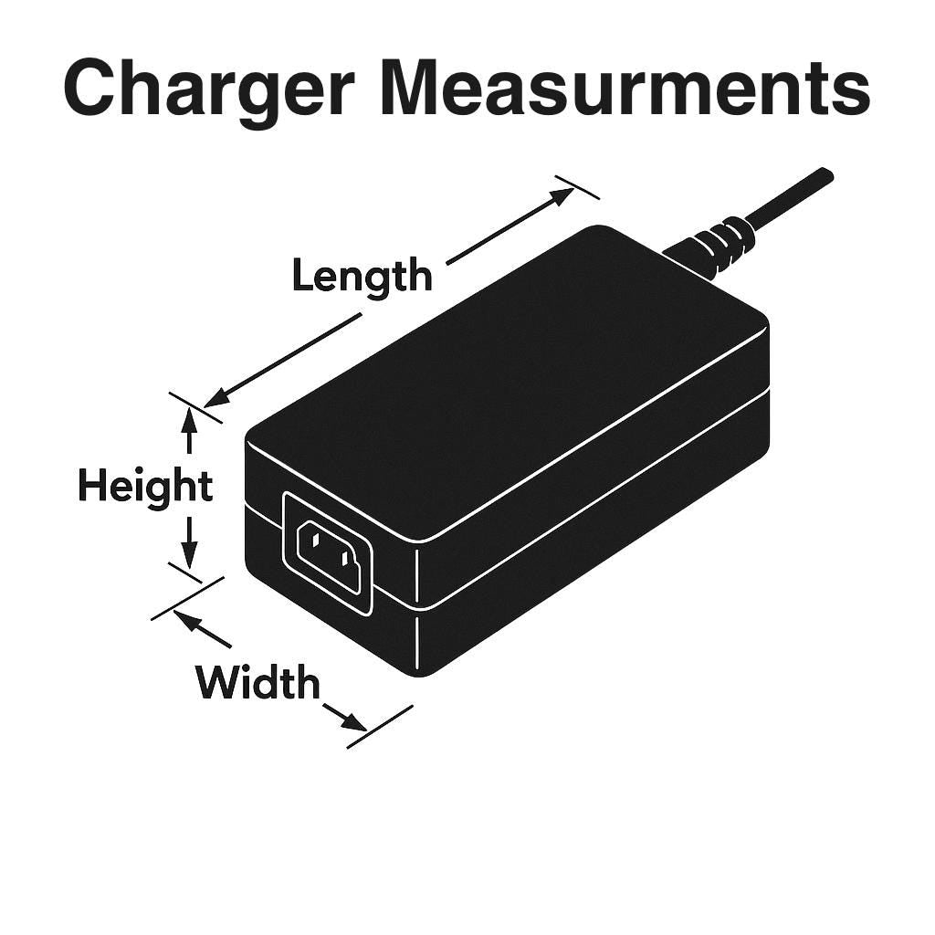 Custom Sized E-Bike Charger Wall Mount | Universal 3D Printed Holder | Gaming Laptop Power Brick | Made in USA