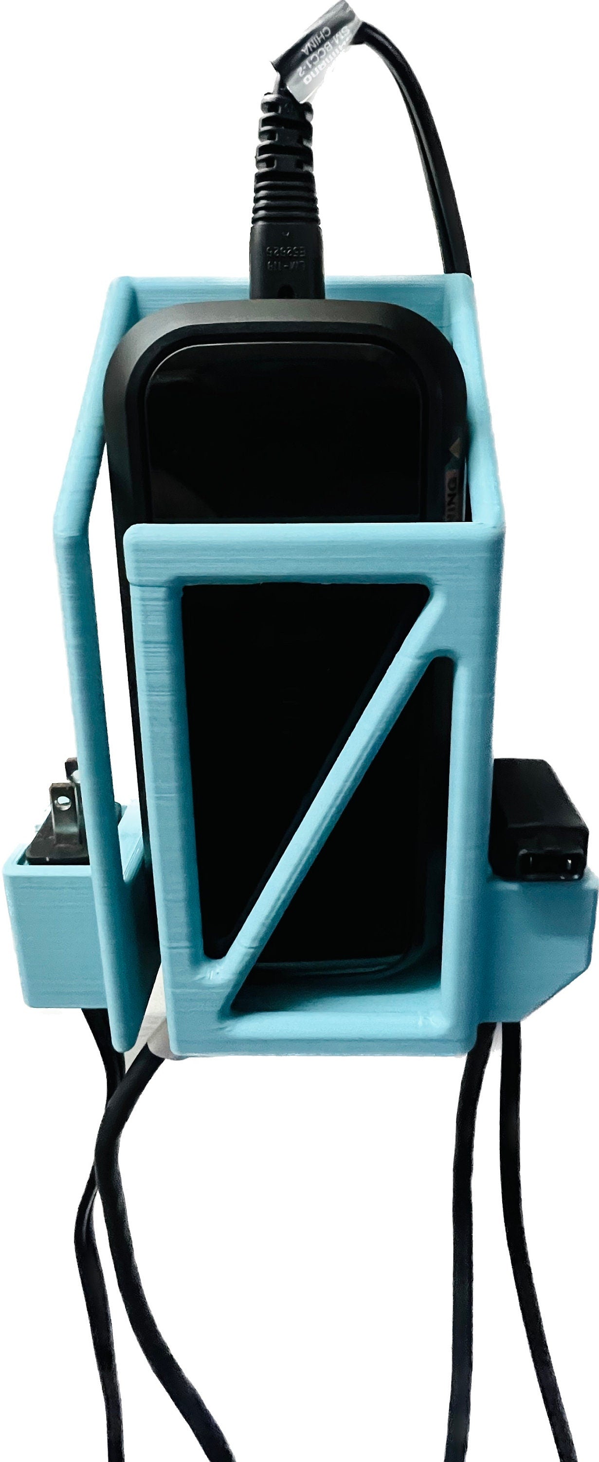 Shimano E-Bike Charger Wall Mount Holder | EC-E6002 Steps | 3D Printed | Ventilated | Made in USA
